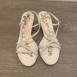 Sam Edelman White Heel Sandals